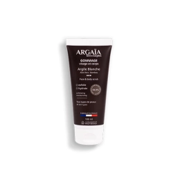 Argaia Gommage visage et corps Argile Blanche d’origine naturelle - 100ml