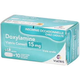 Doxylamine 15mg - 10 comprimés pelliculés