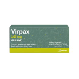 Virpax 50mg - 1 comprimé buccogingival muco-adhésif