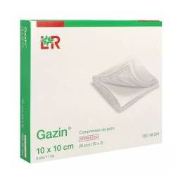 Gazin compresses de gaz stériles 10x10 - 20 compresses