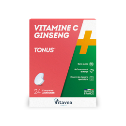 Vitamine C + ginseng - 24 comprimés à croquer