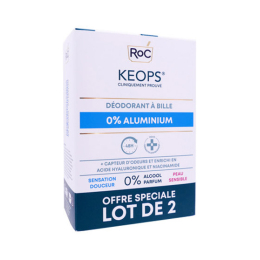 Keops Déodorant à Bille 0% Aluminium - 2x30ml