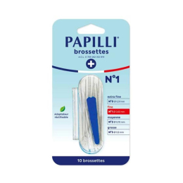 Papilli Brossette Bleu N°1  0.60 mm - 10 brossettes