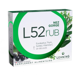 L52 RUB Nez et Gorge - 20 gélules