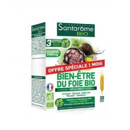 Santarome Bien-être du Foie BIO - 30 ampoules de 10ml