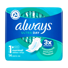 Serviettes hygiéniques ultra day - 14 serviettes