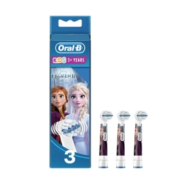 Kids3+ Brossettes de rechange pour brosse à dents électrique Reine des neiges - 3 brossettes