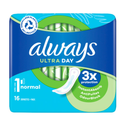 Serviettes hygiéniques ultra day normal - 16 serviettes