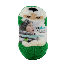 Chaussons Hydratants Enfant Vert Motif Pere Noel - Taille 26-31