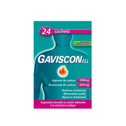 Gavisconell menthe sans sucre - 24 sachets