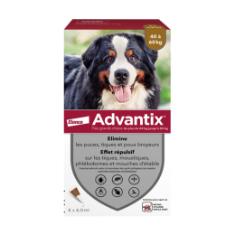 Advantix Très grand chien - 6 pipettes de 6,0 ml