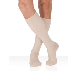 Legger Surfine Chaussettes de compression pieds fermés Classe 2 Beige - Taille 2 long