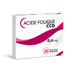 Acide folique CCD 0,4 mg - 30 comprimés