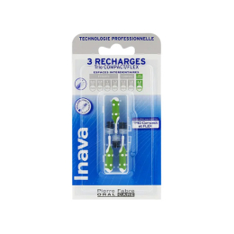 Inava Trio Compact/Flex Recharge Brossettes interdentaires 2,2mm - 3 brossettes