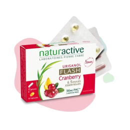 Naturactive Urisanol flash 10 gélules + 10 capsules