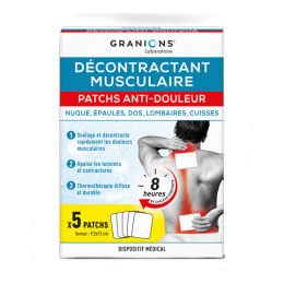 Patchs Anti-Douleur Décontractant Musculaire - 5 patchs