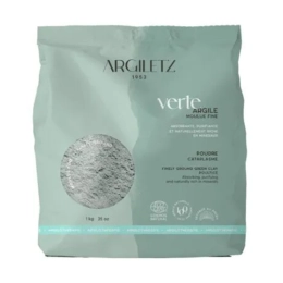 Argile verte en poudre moulue fine - 1kg