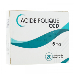Acide folique CCD 5mg - 20 comprimés