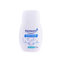 Dentactiv 4 Poudre dentaire au bicarbonnate - 75gr