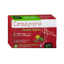 Santé Verte Circulymphe Jambes légères - 30 comprimés