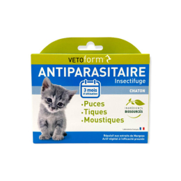 Pipettes antiparasitaires pour chatons - Boite de 3 pipettes