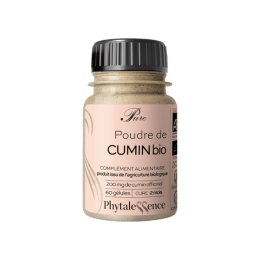 Phytalessence Pure Poudre de Cumin BIO - 60 gélules