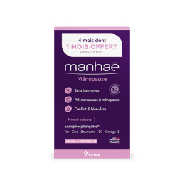 Manhaé pré-ménopause ménopause sans hormones - 90 capsules + 30 OFFERTES