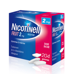 Nicotinell Gomme Fruit 2mg - 204 gommes à mâcher