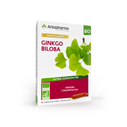 Arkopharma Arkofluides Ginkgo Biloba BIO - 20 ampoules