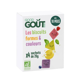 Biscuits formes et couleurs - 4x20g