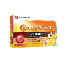 Forté Royal Pastilles pour la Gorge Miel de Manuka - 24 pastilles à sucer