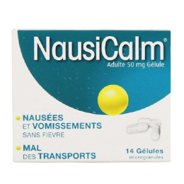 Nausicalm adultes 50mg - 14 gélules