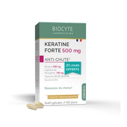 Kératine Forte 500 mg - 3 x 40  gélules