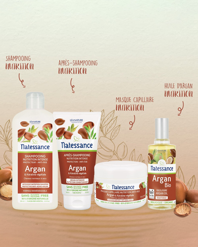 Gamme capillaire argan Natessance