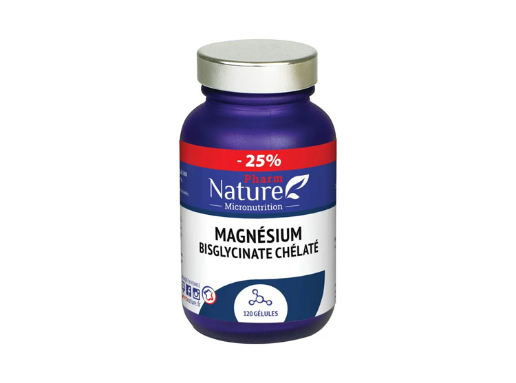 Magnésium Bisglycinate Chélaté - 120 gélules