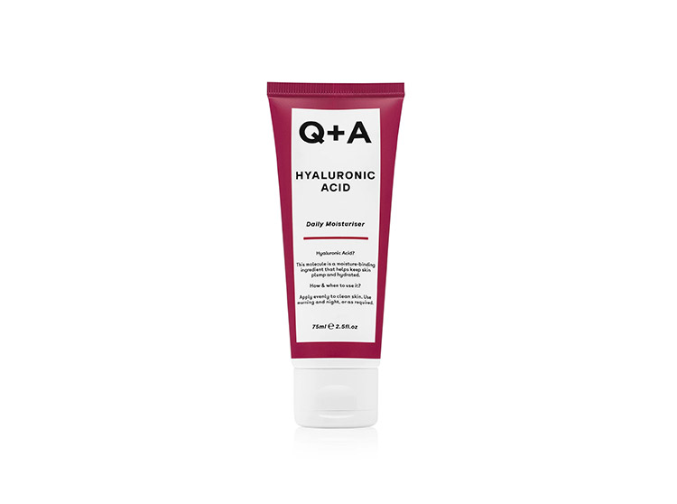 Q + A  Skincare Hyaluronic Acid Daily Moisturiser - 75ml