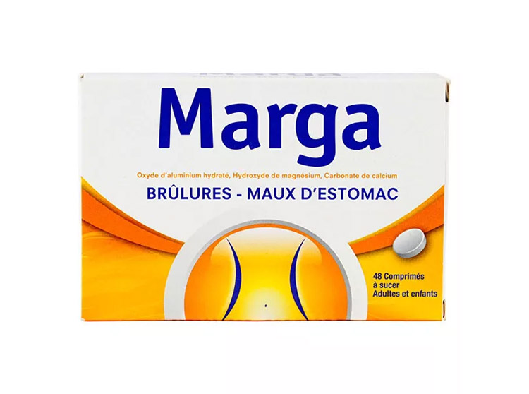 Marga Brûlures et Maux d'Estomac - 48 comprimés à sucer