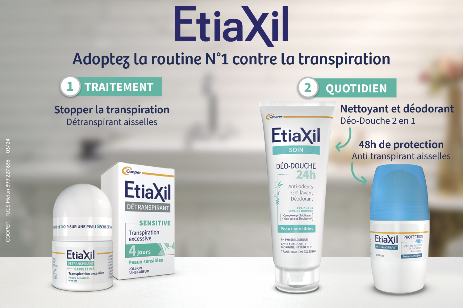 Etiaxil Routine anti transpiration