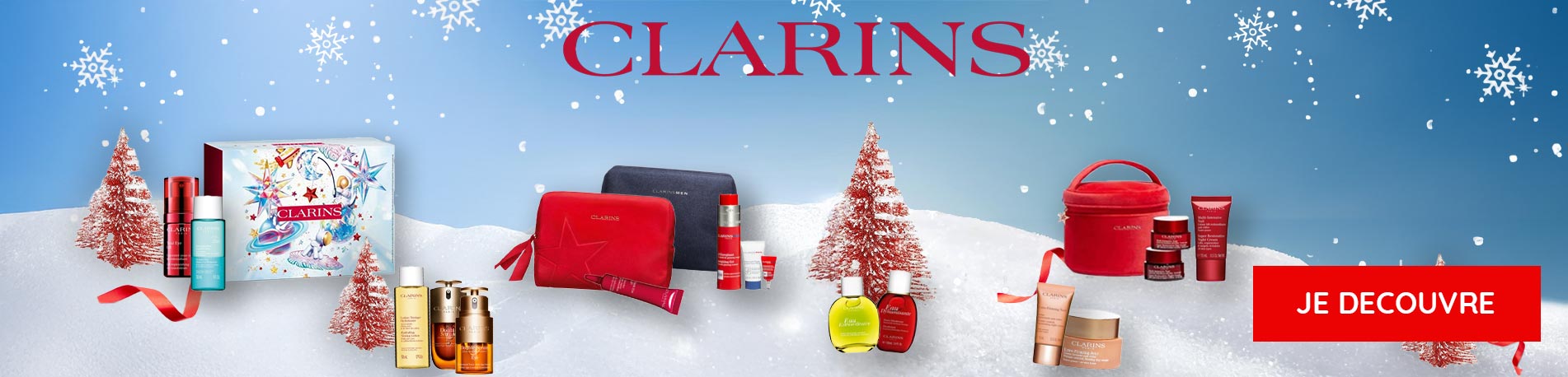 Bannière Coffrets de Noel Clarins