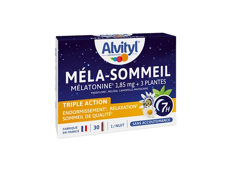 Méla-Sommeil triple action - 30 gélules végétales