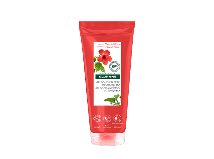 Klorane Gel Douche Nutritif au Cupuaçu Bio Parfum Fleur d'Hibiscus - 200ml