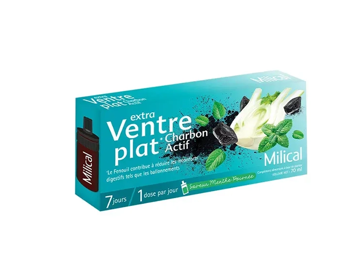 Extra Ventre Plat Charbon Actif 7 jours- 7x10ml