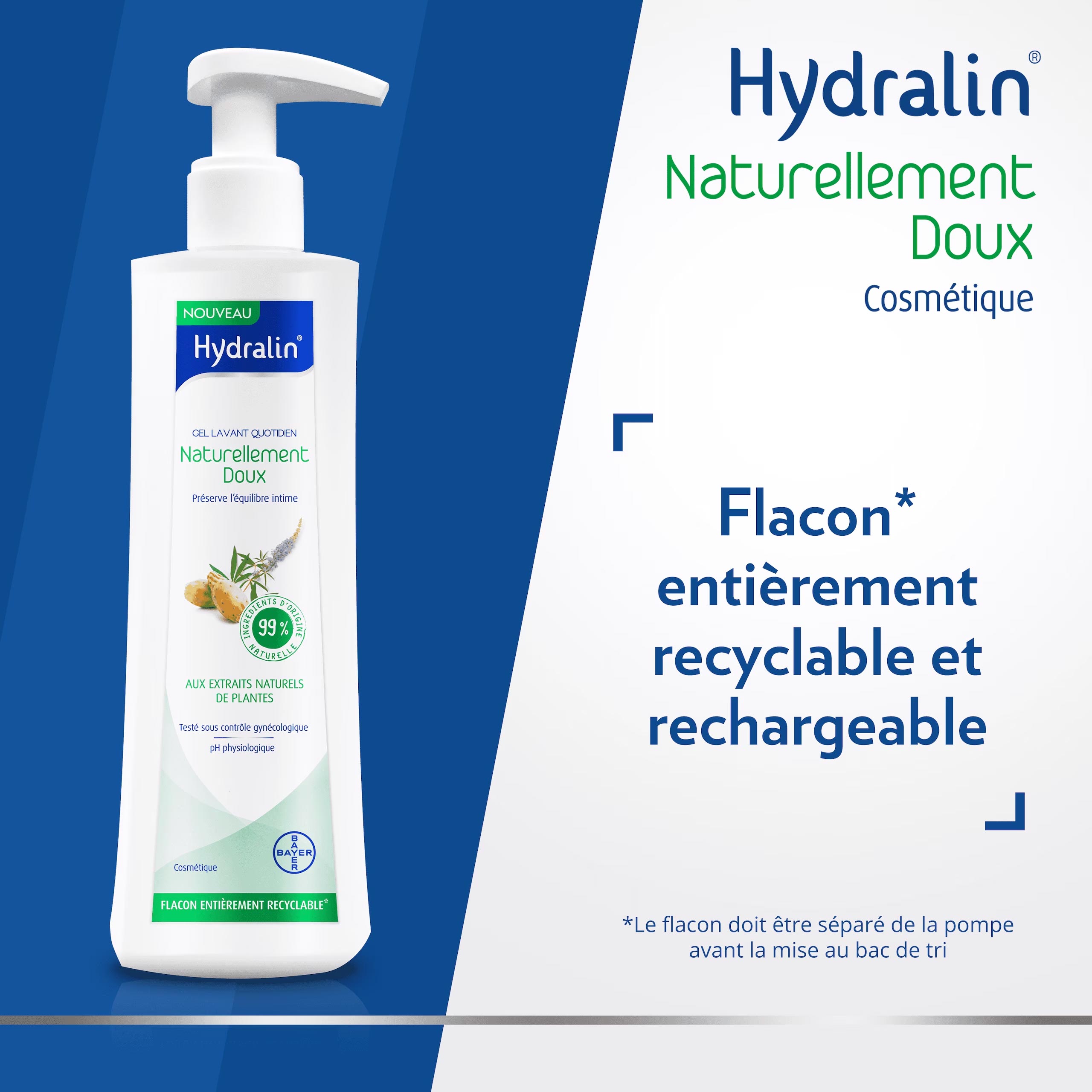 Flacon entièrement recyclable