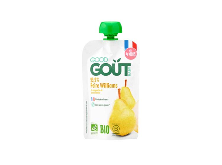 Good Goût Gourde de Fruits BIO Poire Williams - 120g