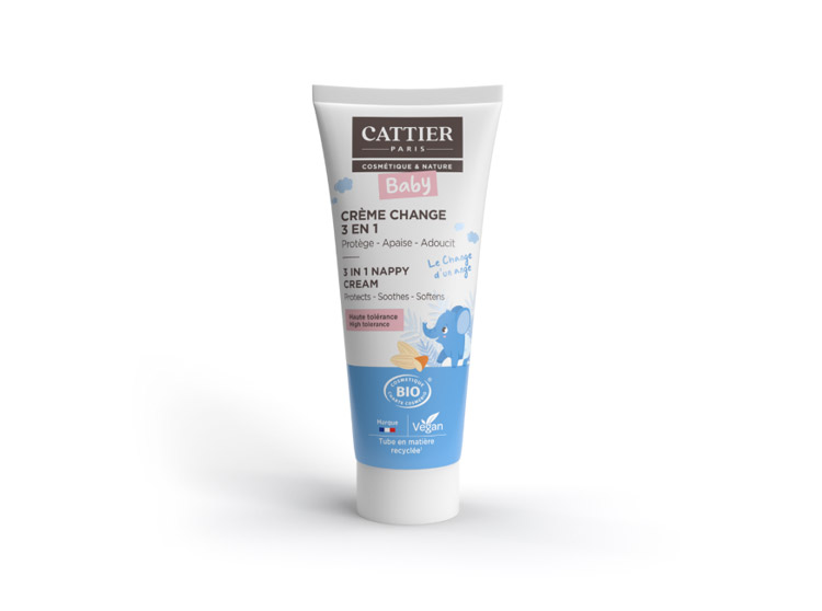 Cattier Baby Crème Change 3 en 1 BIO - 75ml