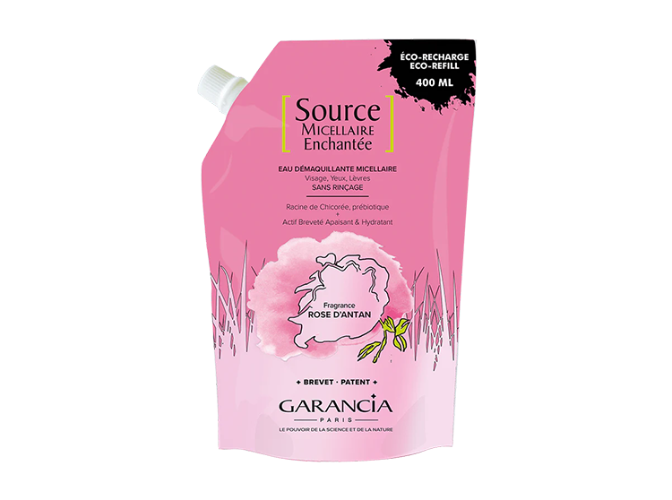 Garancia Recharge Source enchantée eau démaquillante rose d'antan - 400ml