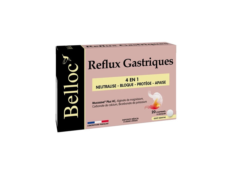 Belloc Reflux Gastriques - 20 comprimés à croquer