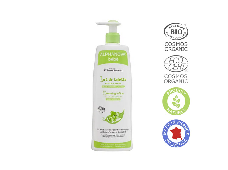 Alphanova Bebe Lait De Toilette Bebe Bio 500ml Pharmacie En Ligne Pharmacie Du Polygone