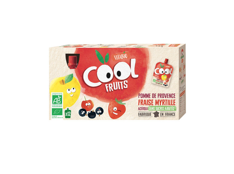 Cool Fruit Pomme Fraise Myrtille - 12 x 90g