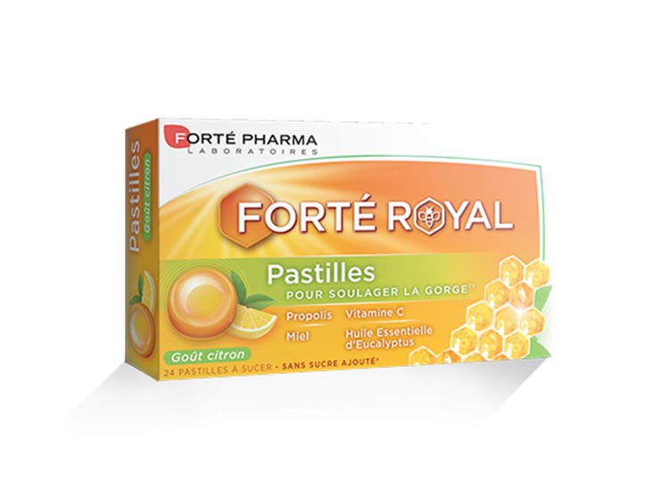 Forte Pharma Forté royal pastilles Citron - 24 pastilles